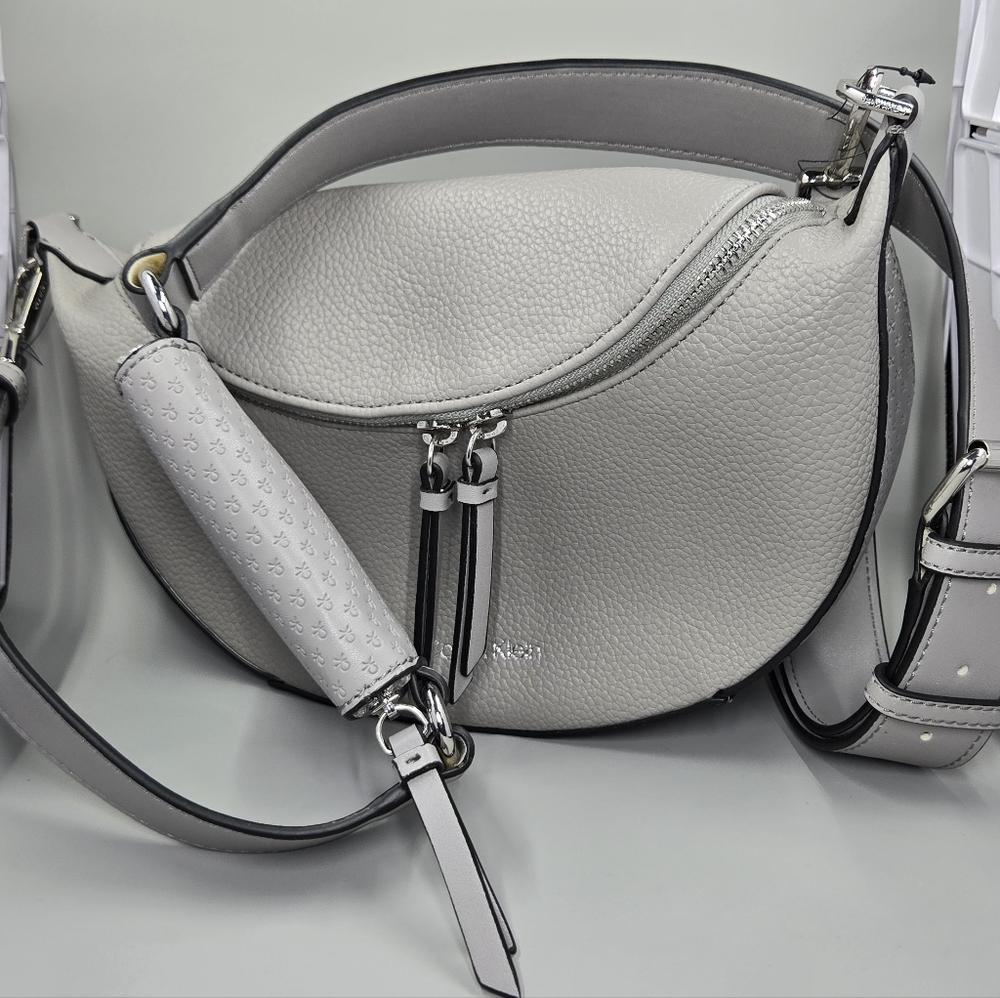 Calvin Klein Collection Light Gray Shoulder Bag